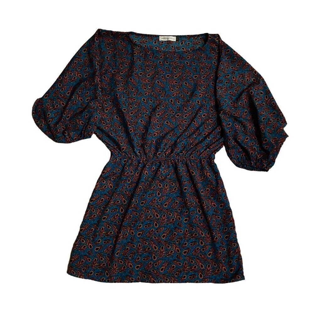 Veronicam Feather Print dress